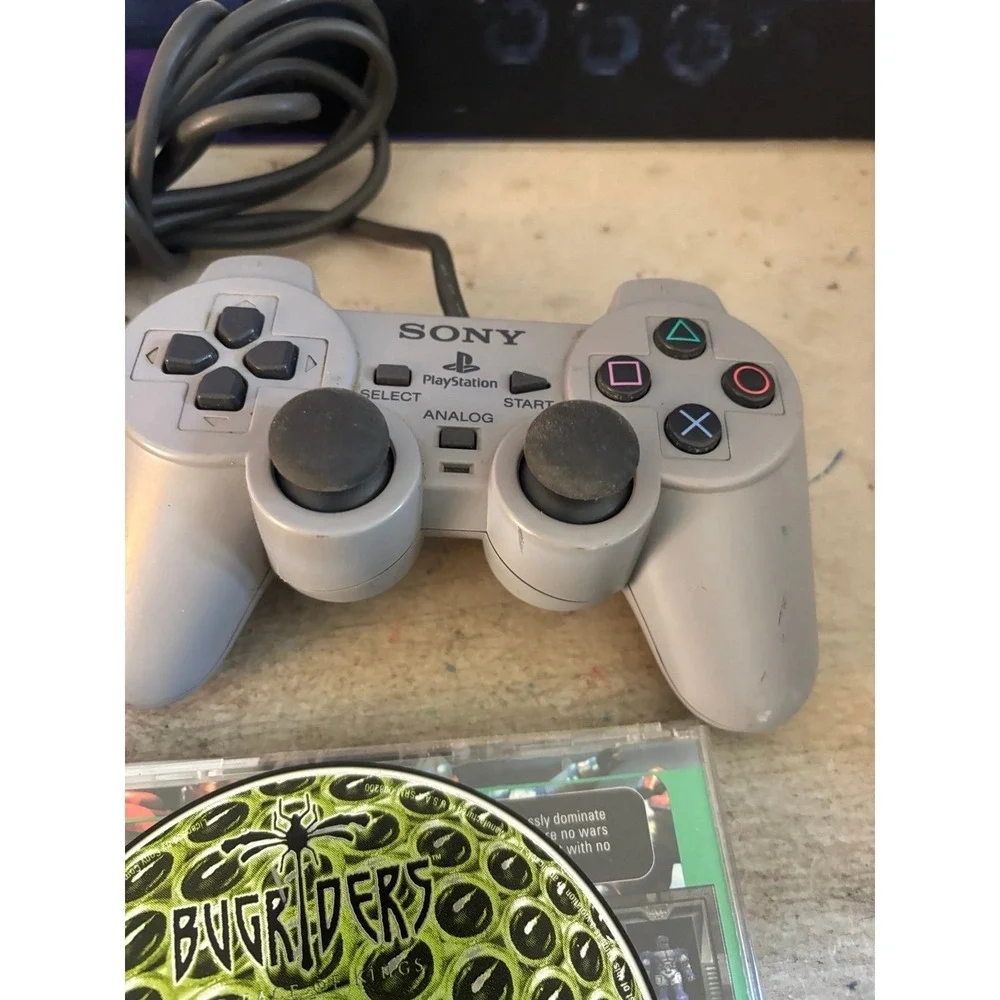 Sony PlayStation 1 PS1 Console Bundle with Controller & Cords Tested 3 Games